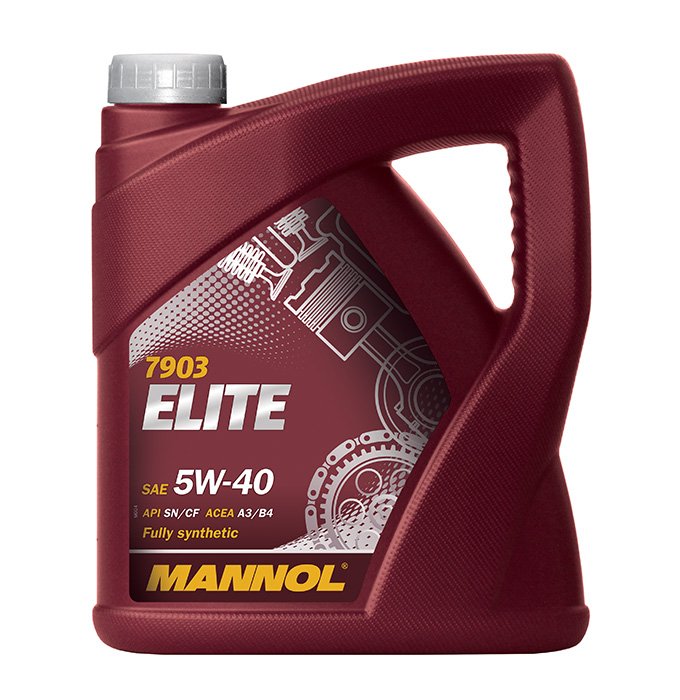 MANNOL - MANNOL 7903 Elite is now in 1L and 4L metal! SAE 5W-40 API SN/CH-4  ACEA A3/B4 JASO MA2 MB-Approval 229.5 VW 502.00/505.00 PORSCHE A40 OPEL GM  LL-A-025/LL-B-025 RENAULT RN 0710/0700
